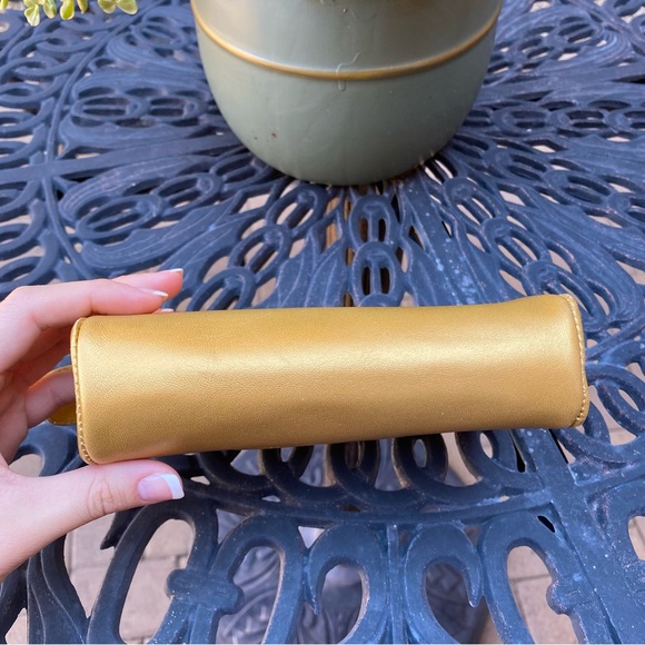 SOLD Chanel Gold Lambskin Timeless CC Cosmetic Pouch - Picture 7 of 11